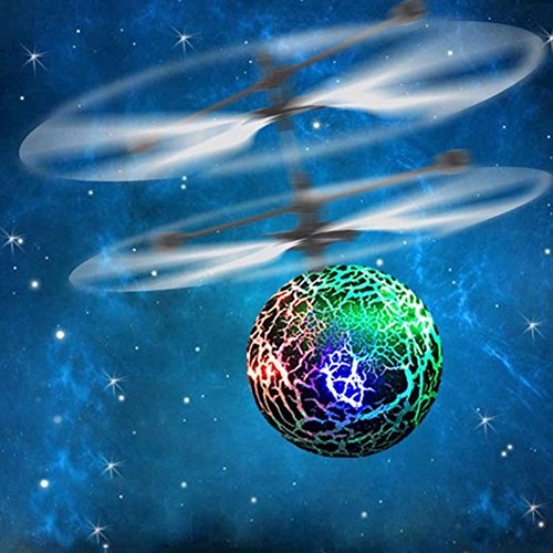 Preisvergleich Produktbild Catkoo Lustige LED-Beleuchtung Hindernissensor Fliegenden Ball Drohne Hubschrauber Spielzeug Für Kinder, Perfekte Ausbildung Kinder Intelligenz Geschenke 4#