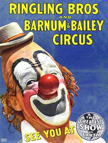 QUALITY FINE ART PRINTS Poster avec Inscription en Anglais u00ab Cercus Ringling Bros Barnum Bailey Show Clown 30 x 40 cm