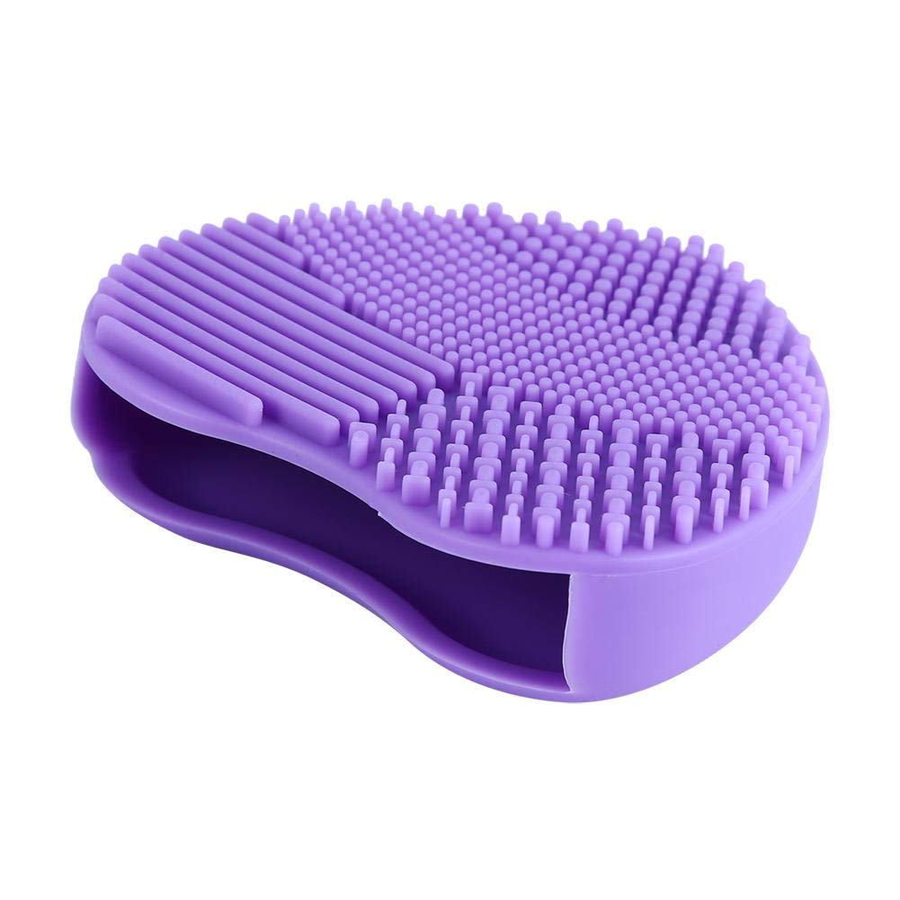 7colors maquillage brosse nettoyant silicone coeur nettoyage conseil cosmétique lavage laveur(Rose)