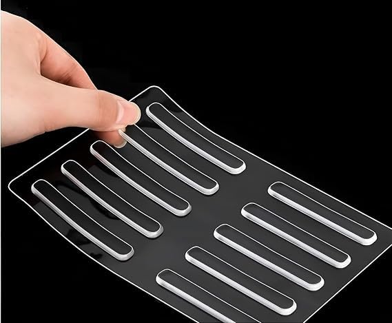 KISUASHI Self-Adhesive Rubber Bumper for Door Stopper, Furniture and Wall Protector from Chair Back, Bumper Sticker for Noise Dampening Furniture Crash Pads Anti Slip (2.24 inch Strip, 10Pcs)-image-49