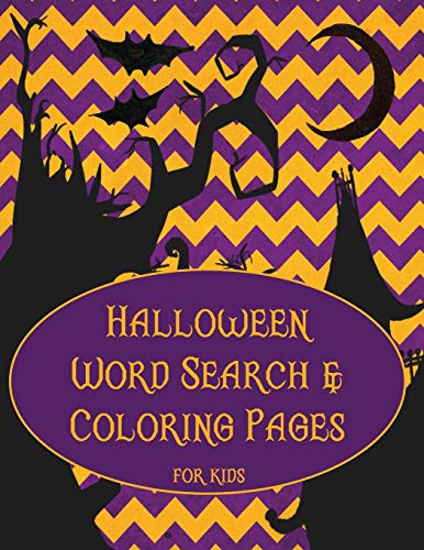 Halloween Word Search and Coloring Pages: Activity Book for Children (Halloween Activity Books)