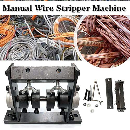 SOFEDY Black Copper Wire Power Cable Stripper Stripping Peeling Machine Hand Tool Household Portable Useful Mini Manual 1-30mm/0.03-1.18in