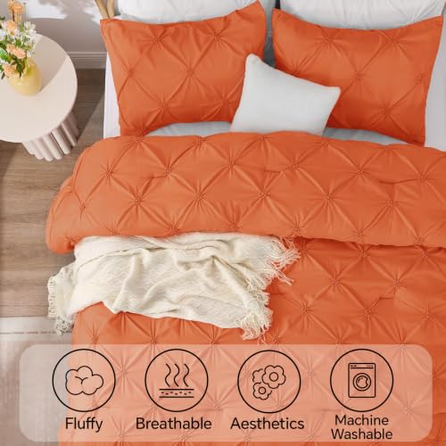 Image of BEDELITE Queen Comforter Set Pumpkin,Lightweight & Soft Comforter
