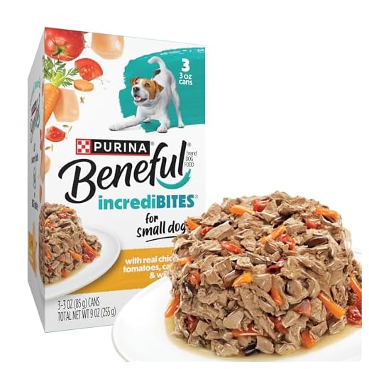 Purina Beneful Small Breed Wet Dog Food in Gravy, IncrediBites With Real Chicken - (8 Packs of 3) 3 oz. Cans