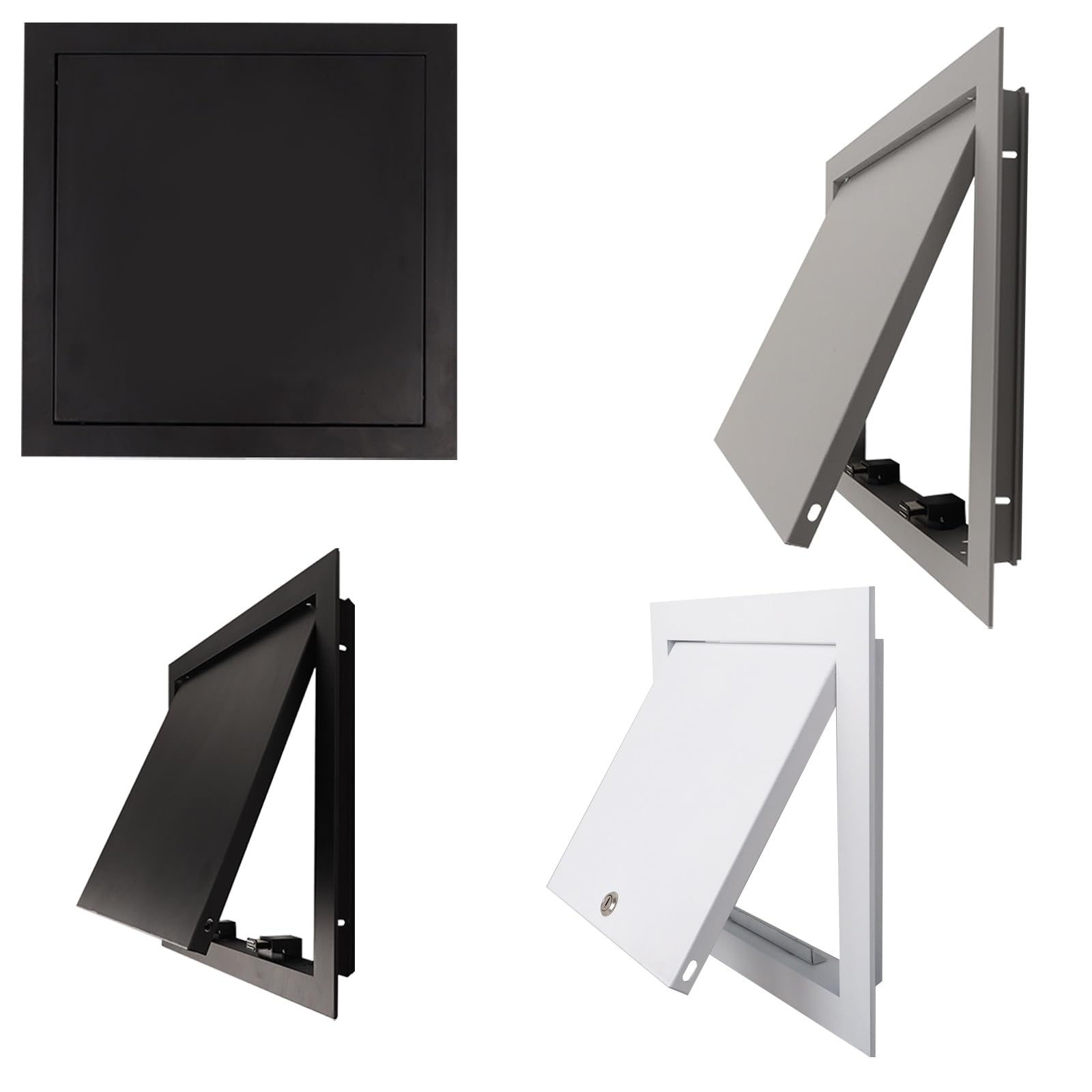 Metal Drywall Ceiling Access Panel, Inspection Hatch，Metal Maintenance Door with Key，Lockable，Access for Pipe/Wire(Gray,50x55cm)