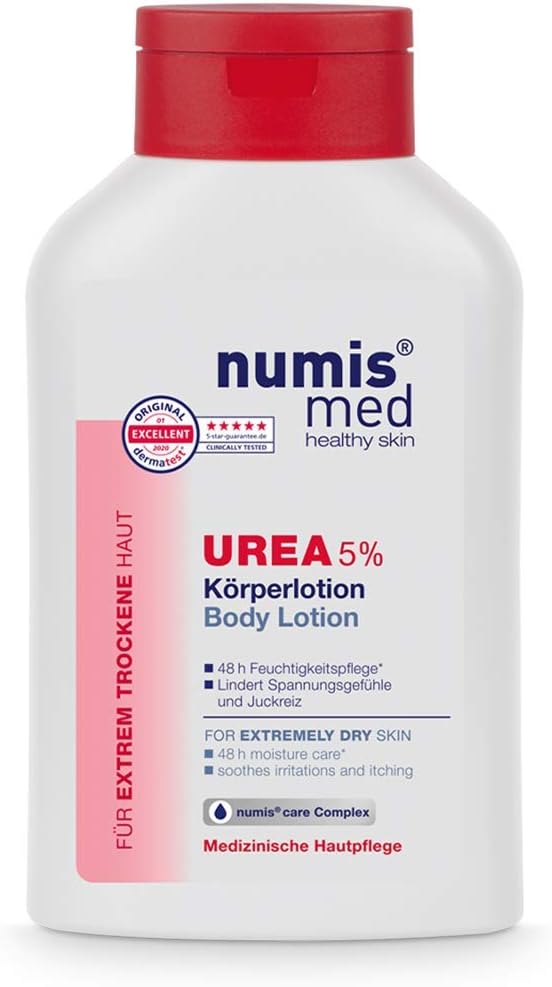 numis med Physique Lotion with 5% Urea – Pores and skin Soothing Physique Lotion for Extraordinarily Dry, Itch-prone Pores and skin – Vegan Pores and skin Care with out Silicone, Parabens & Mineral Oil – Lotion (1 x 300 ml)