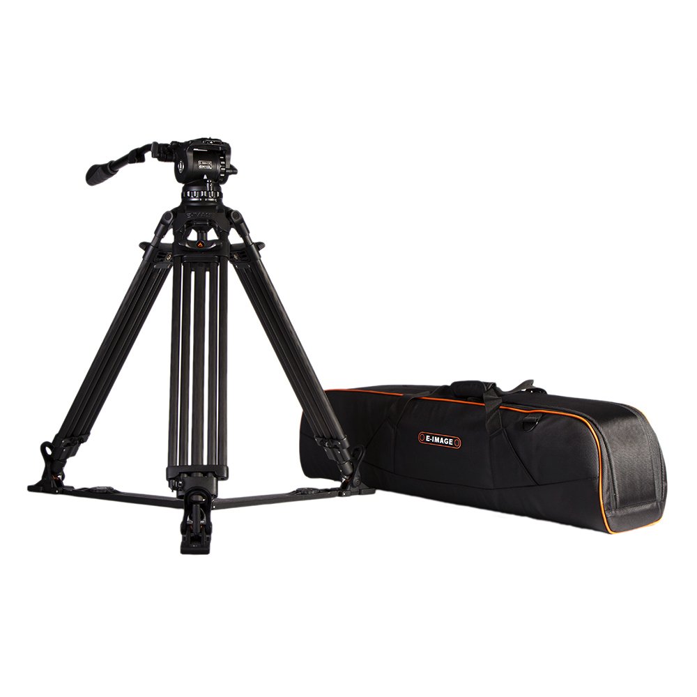 Ikan 2 Stage Carbon Fiber Video Tripod w GH10L Fluid Pan Tilt Head Maximum Height 63 100mm Bowl