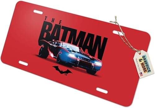 GRAPHICS & MORE The Batmobile - Placa de matrícula de metal para tocador