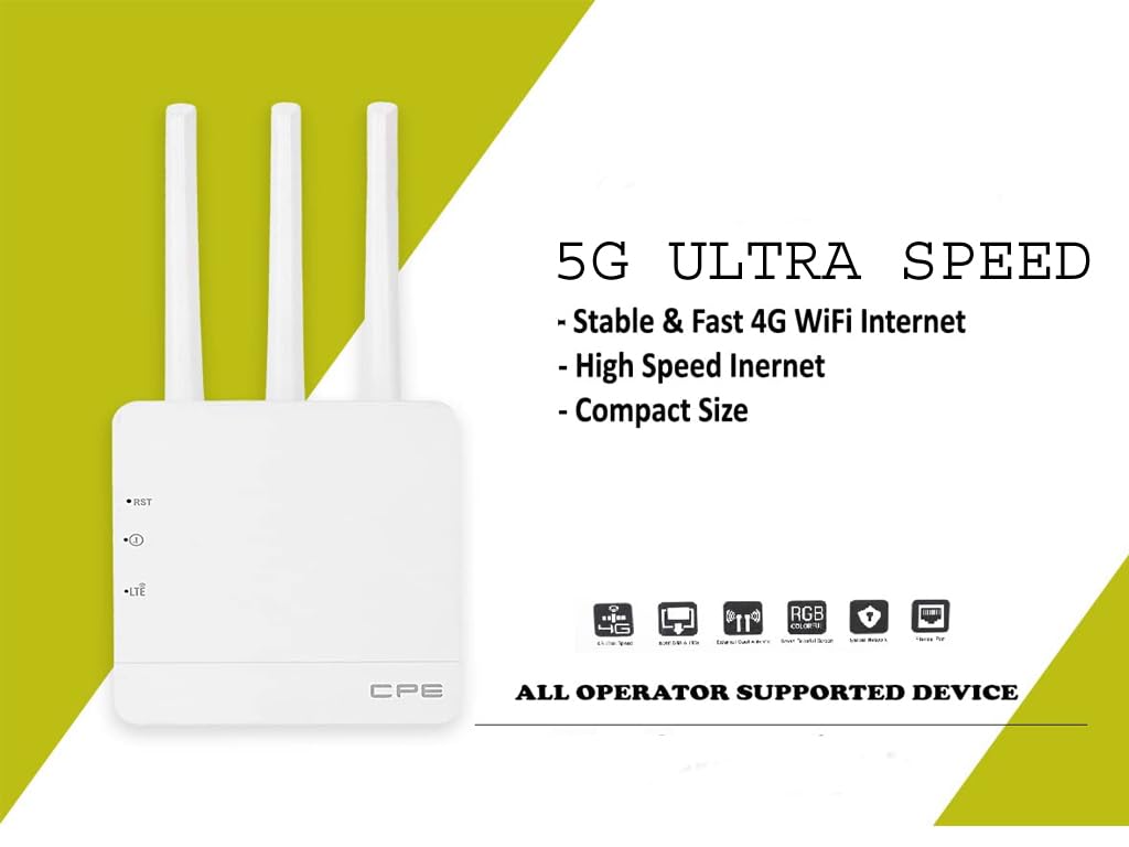 Zonix -Hope 5G & 4G Mobile Sim Based Router With Triple Antenna Zonix -Hope 5G & 4G Mobile Sim Based Router With Triple Antenna