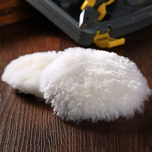 Image of DIY Crafts 2 Pcs, 2 inch inch Only Wool Pad, Only Wool Pad, Polishing Drill Buffing Felt Pads Waxing Sealing Glaze Finishing Glass Scrac(2 Pcs, 2 inch inch Only Wool Pad)