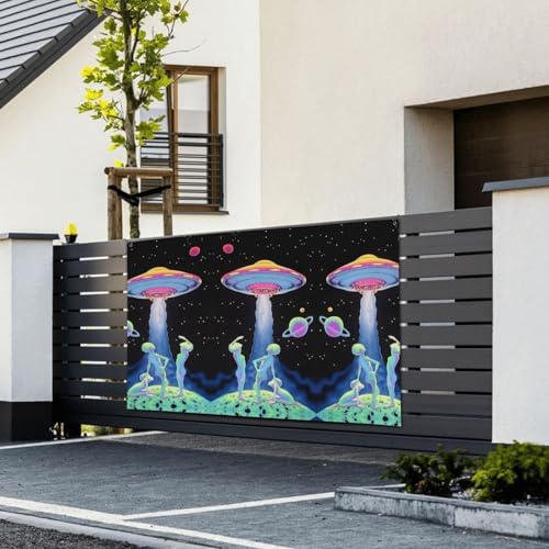 Bannières vaisseau spatial pour anniversaire enfant et soirées jeux