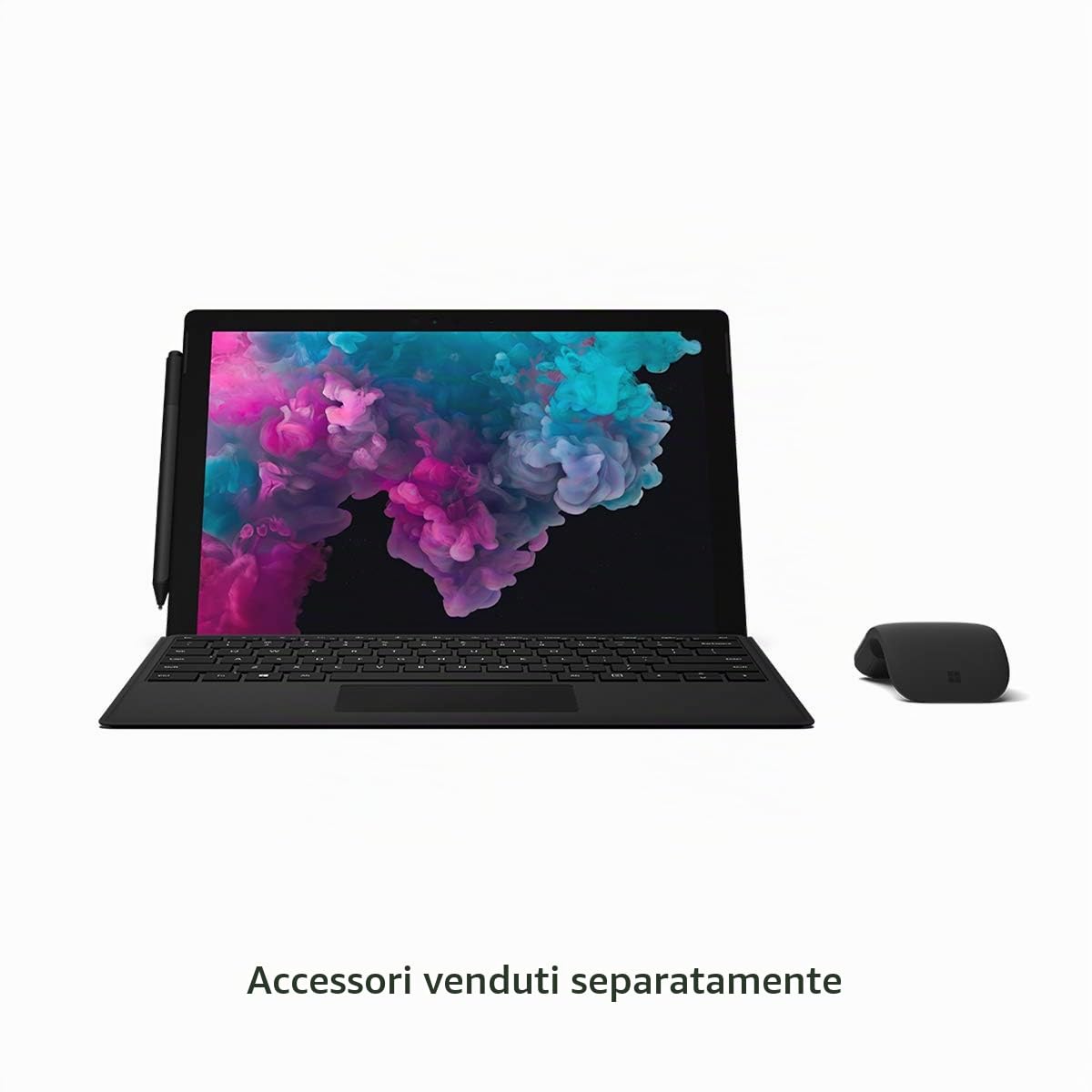 Microsoft Surface Pro 6 Pro6 Intel I5-8350U Ram 8Gb SSD 256Gb 12,3" Tablet 2-in-1 Nero Windows 11 Pro (Ricondizionato)