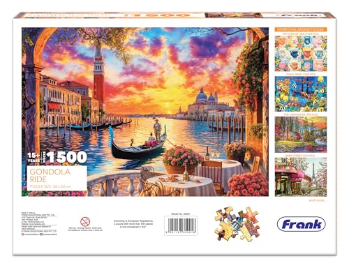 Image of Frank Gondola Ride 1500 Piece Jigsaw Puzzle for Adults & Teenagers | Puzzle Game for Ages 15+ | Matte Finish Board | Includes 4 Sorting Trays | Jigsaw Puzzle for Adults & Kids | Made in India