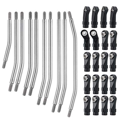 RCLIONS SCX10 II Stainless Steel Links End Rod RC Linkage for AXIAL SCX10-2 by RCLIONS - Image 3