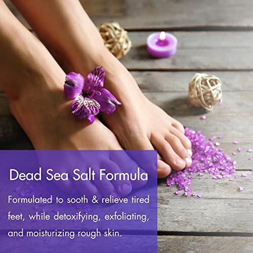 Spa Redi - Detox Foot Soak Pedicure And Bath Fine Salt, Lavender And Wildflower, 128 Oz - Made With Dead Sea Salts, Argan Oil, Coconut Oil, And Essential Oil, Hydrates, Softens And Moisturizes #TOP3