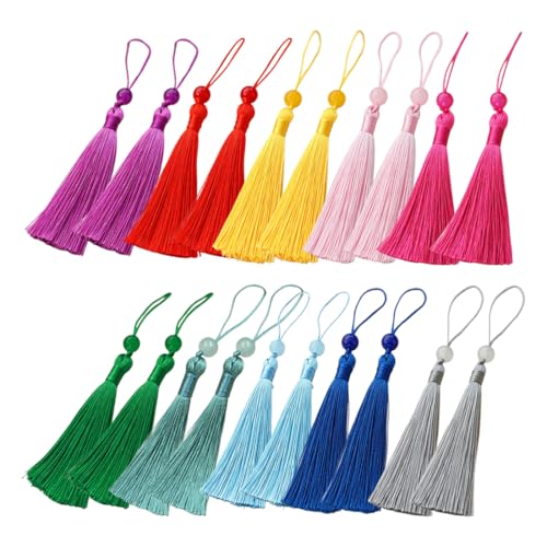 QEXUJOW Nappe per rifiniture cucito,20 mini nappe colorate, morbide e