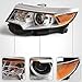 FIONE for Ford Edge Headlight Assembly 2011 2012 2013 2014 Halogen Replacement Projector Headlamp SE SEL Limited Left Driver Side LH BT4Z13008B