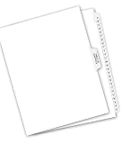 Avery Legal Exhibit Dividers, Side Tab, A-Z & TOC, 1 Set – view 8
