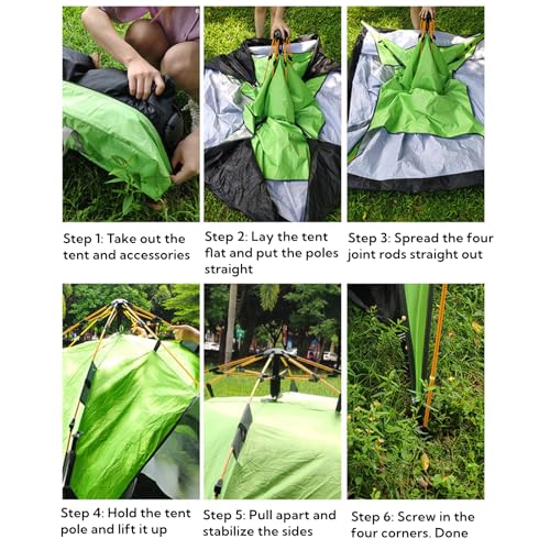 Carpa pop up doble capa impermeable para 4 personas miniatura 4