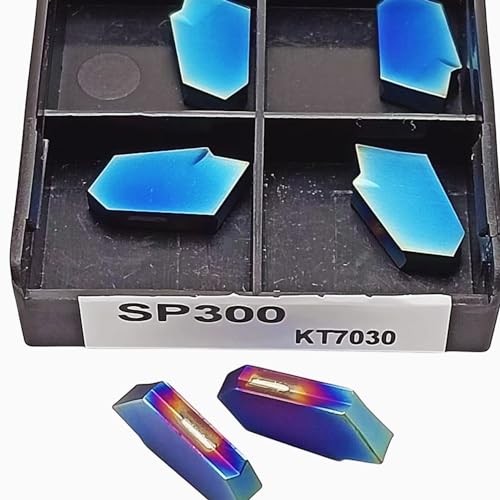 10 piezas SP300 KT7030 placas carburo ranuradas para torno miniatura 3