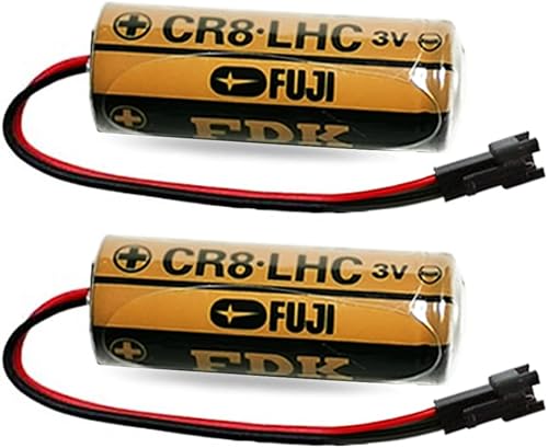 Paquete de 2 baterías CR8-LHC de repuesto de litio de 3 V 2600 mAh para TH559EDV410R (no recargable)