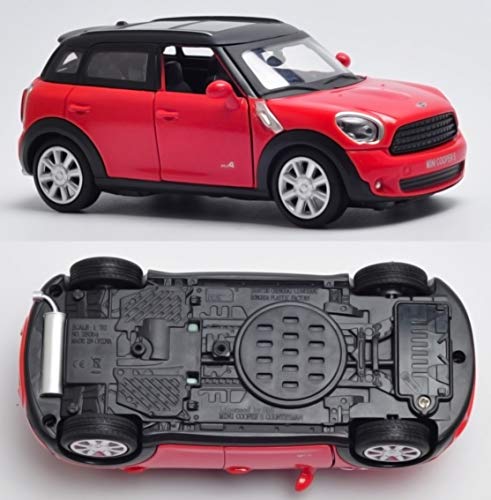 Image of Magicwand MZ 1:32 Scale Coooper Die-Cast Car with 4 Openable Doors Music,Pull Back Action & Glowing Head & Tail Lights【Pack of 1】【Colors as Per Stock】