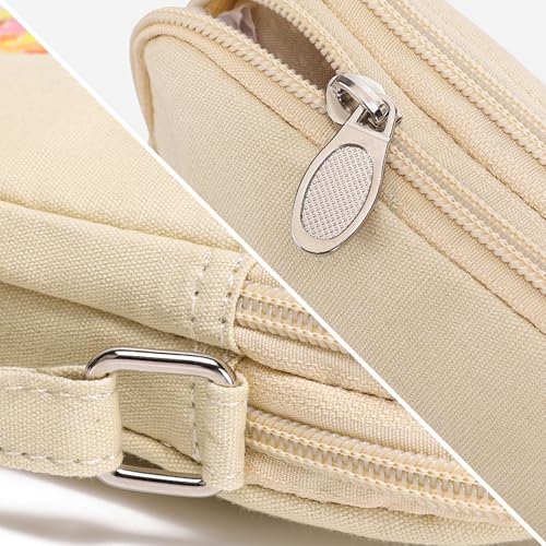 Image of AOCINA Small Wallet Purse Canvas Mini Purse Crossbody Phone Purse Bag for Girls Teens Boys Women