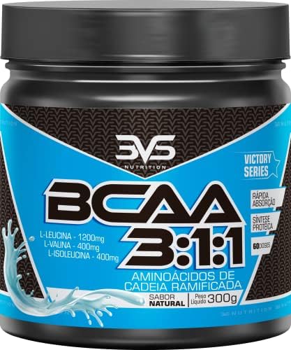 BCAA 3:1:1 300g Sabor Natural | 3VS Nutrition | Mistura instantân...