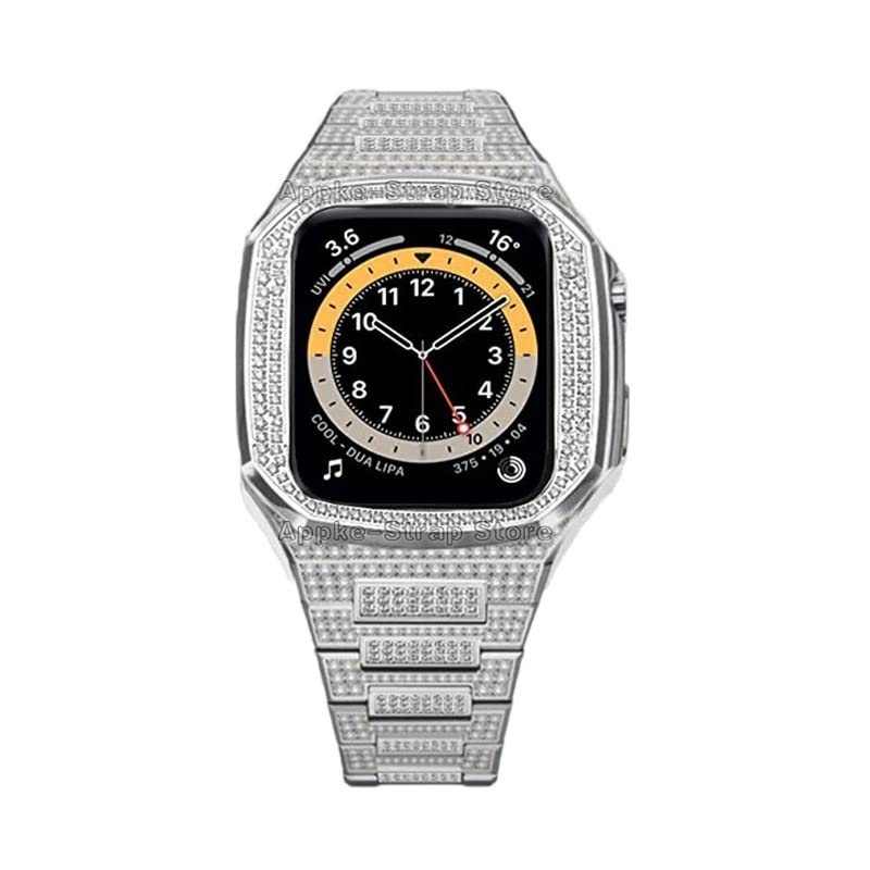 Sublimer une Apple Watch banale grâce au bracelet acier diamanté