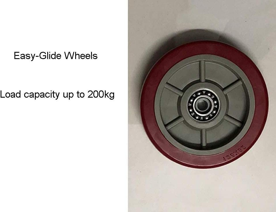 DFEDHF Large Movable Trolleys, Kitchen Storage Hand Trucks, Laundry Sorter Storage Cart,Laundry Basket,Service Trolley with Wheels,Stainless Steel Frame/Brow