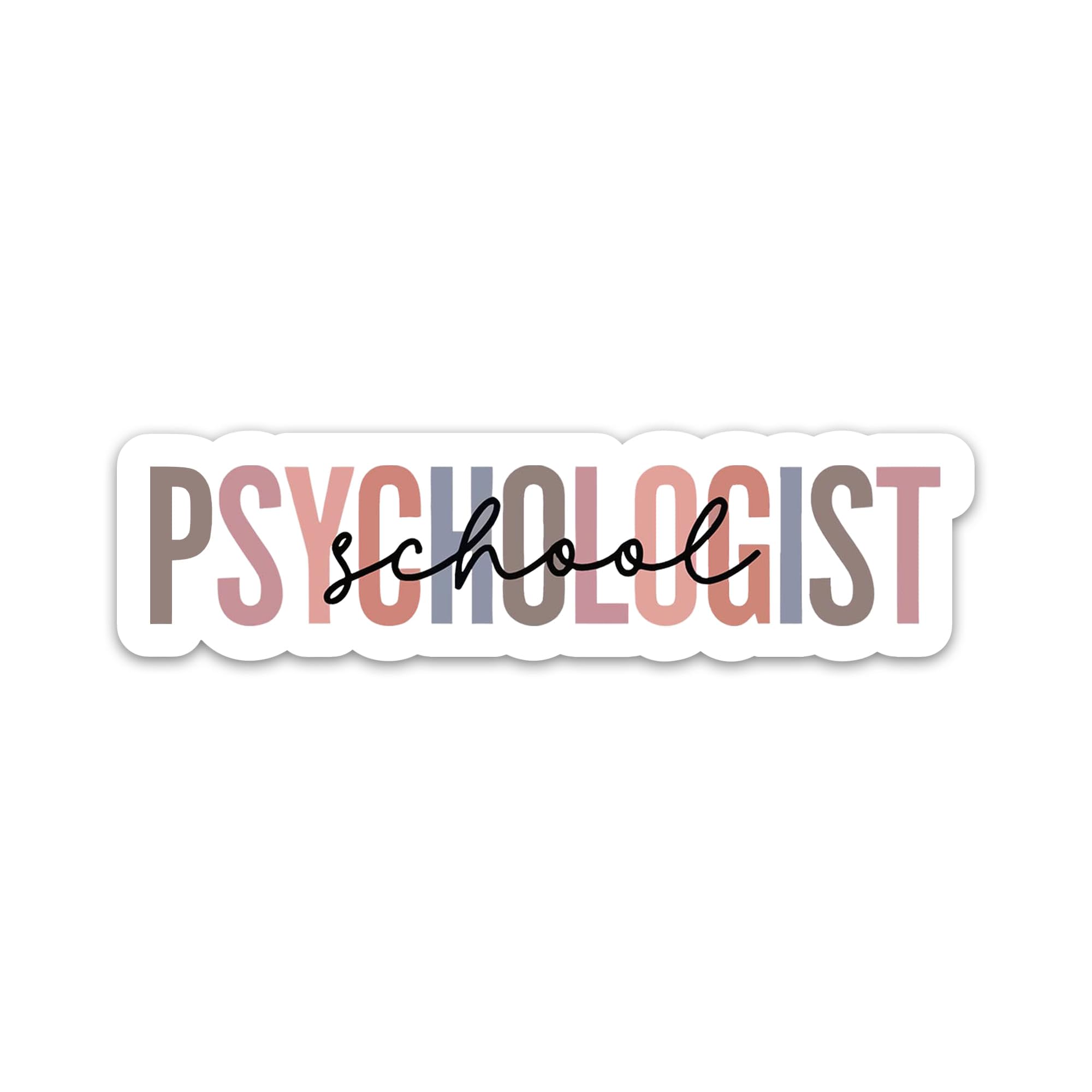 (3PCs) School Psychologist Sticker Waterproof Vinyl Stickers for Psychiatrist Therapist Therapy School Counselor, Psychotherapist Stickers for Laptop Water Bottle Tumbler Notebook Decals (3 Inches)