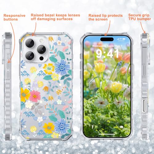 Coque iPhone 16 Pro Max MagSafe antichoc aux bords ondulés bouclés