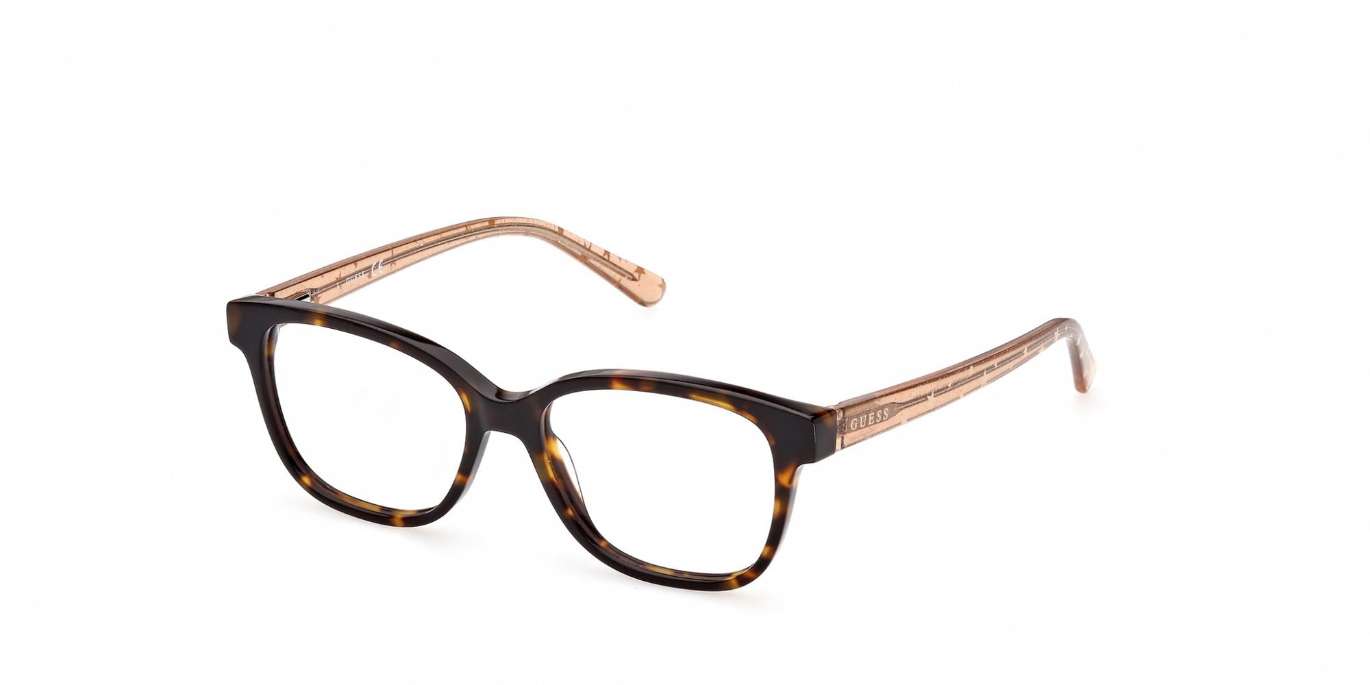 GUESS Brille Dark Havana, Größe 47, Damen
