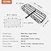 VEVOR 53 x 19 5 in Hitch Cargo Carrier, 500lb Capacity Trailer Mount Basket, Steel Luggage Carrier Rack Fits 2'' Receiver for SUV Truck Pickup with Net, Stabilizer, Straps, Black