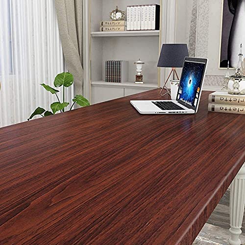 Image of KASHIVAL Dark Brown Color Wooden Wallpaper - Self Adhesive, Waterproof for Home and Wall Decoration Wallpaper (Dark Wooden 60 * 200cm)