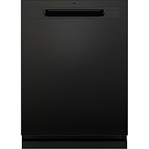GE GDP670SGVBB 24&Prime; Built-In Top Control Dishwasher with Stainless Steel Interior, 3rd Rack, Bottle Jets, 45 dBA &ndash; Black