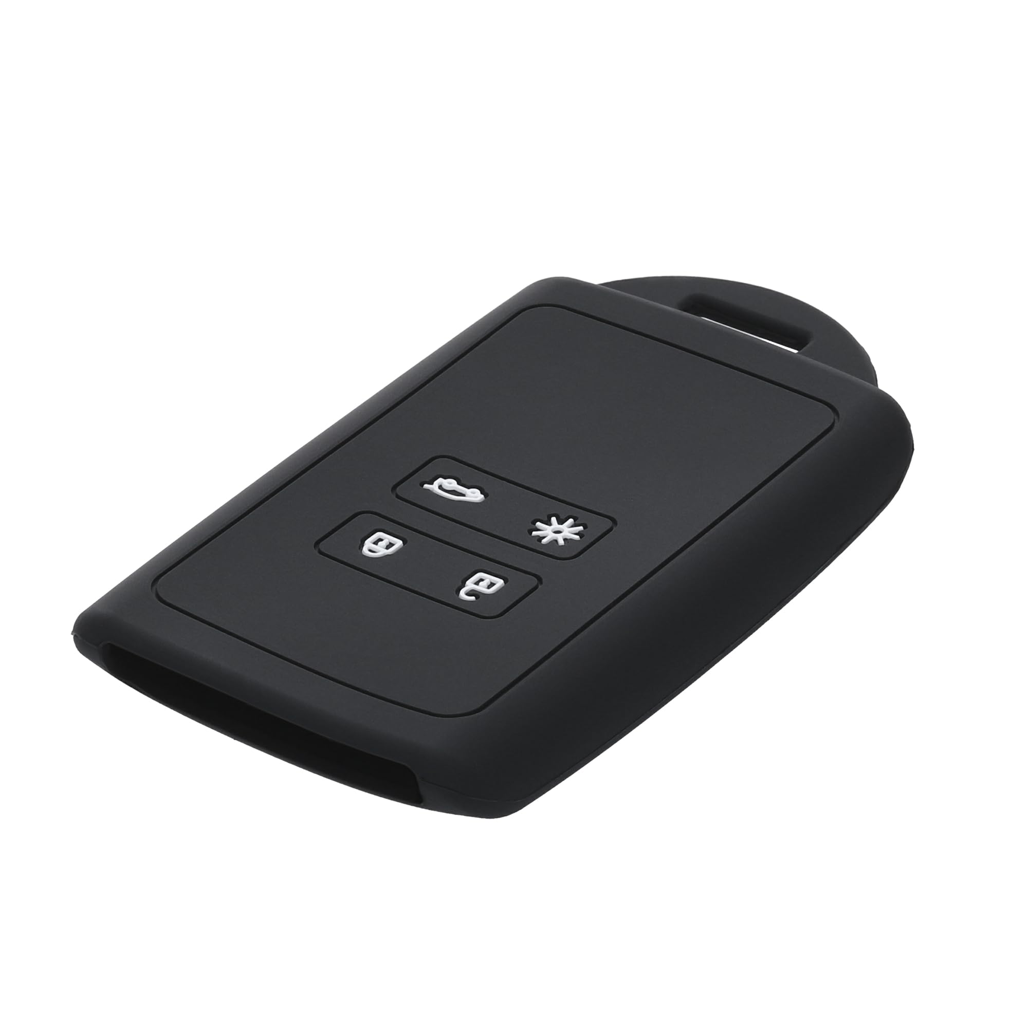 kwmobile Custodia Compatibile con Renault 4 tasti Smart Key Keyless Go Cover Chiavi Auto Silicone Sole Luna