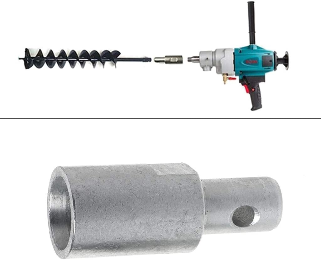 Drill Bit Earth Auger Head Bits Arbor Connector Adapter, For Water Borer Tool