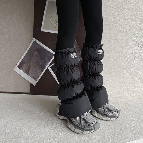Jambières d'hiver rembourrées chaussettes bottes esthétique