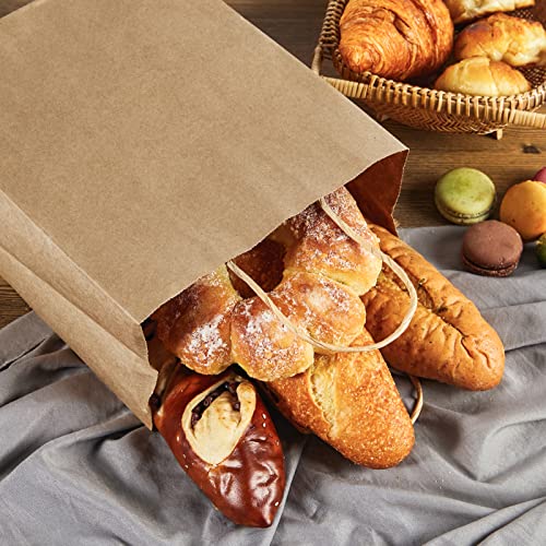 Litopak 90 Pack | Paper Gift Bags With Handles Bulk, 8X4.5X10.8 Inch Large Brown Kraft Paper Bags, Paper Shopping Bags, Party Favor Bags, Birthday Gift Bags For Restaurant, Takeout, Business. #TOP3
