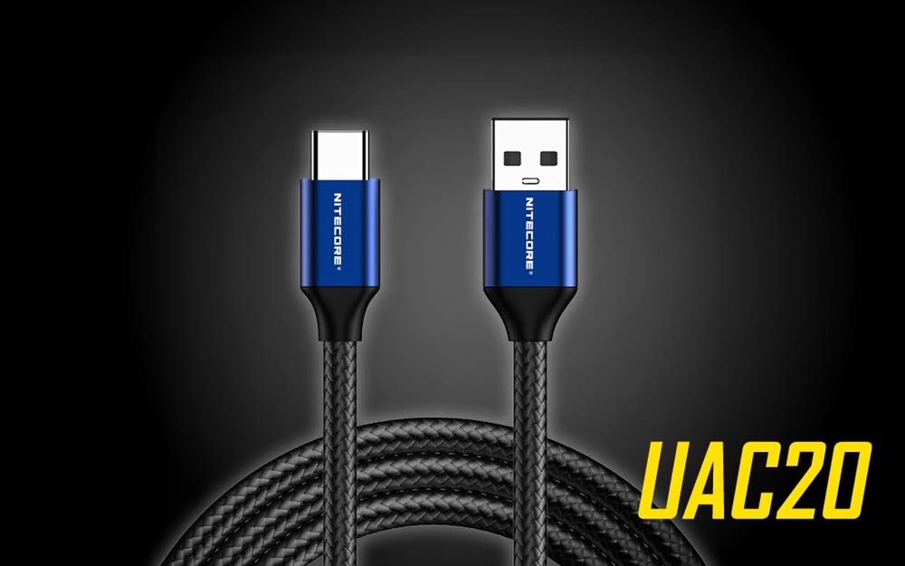 Nitecore Black Usb C Charging Cable