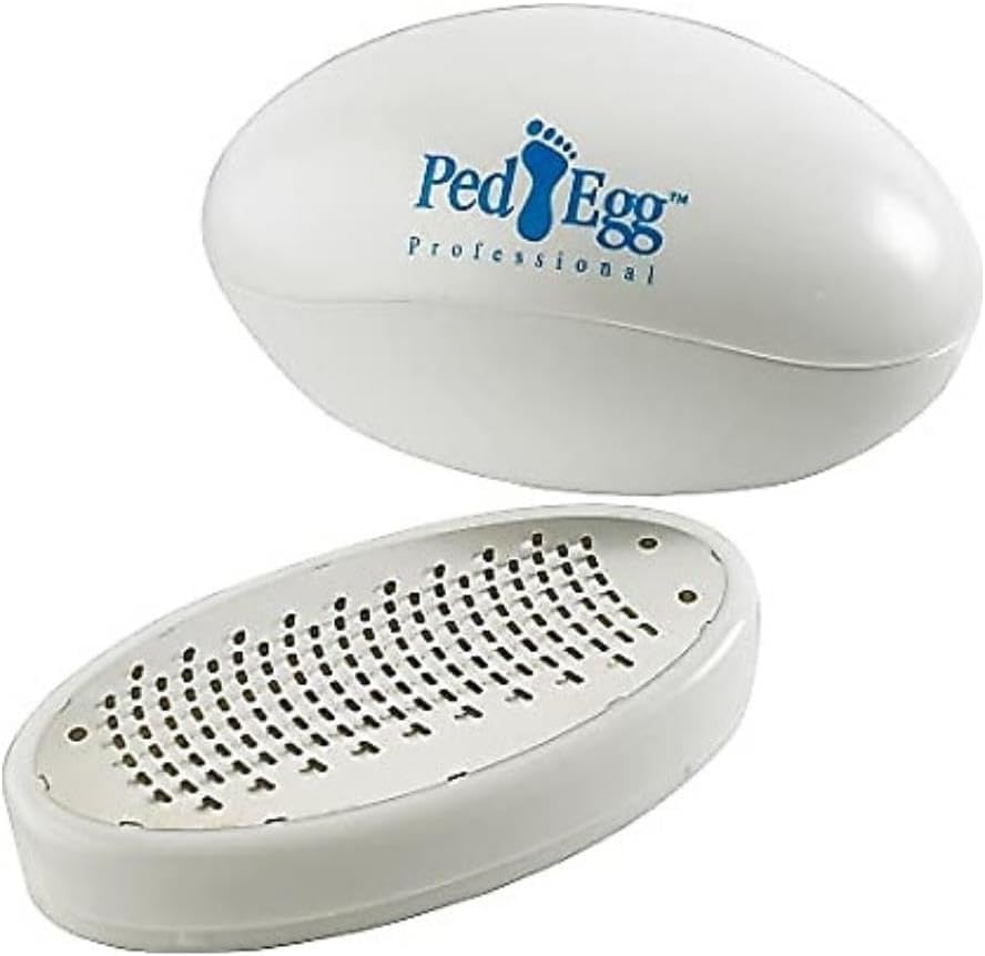 Wrixty 1PCS Egg Shape Foot Scrubber, Hard Skin Remover Egg for Feet, Portable Egg Callus Remover, Portable Foot Scrubber for Foot spa, Home Salon, ABS and Metal Callus Remover, Wet and Dry Use-image-22