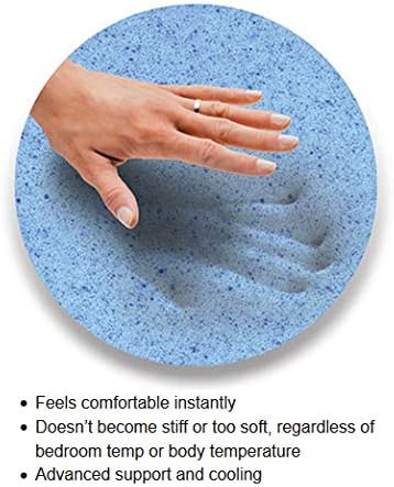 Miniatura 4 de Novaform EVENcor GelPlus - Colchón de espuma viscoelástica de gel con funda de refrigeración (3.0in)