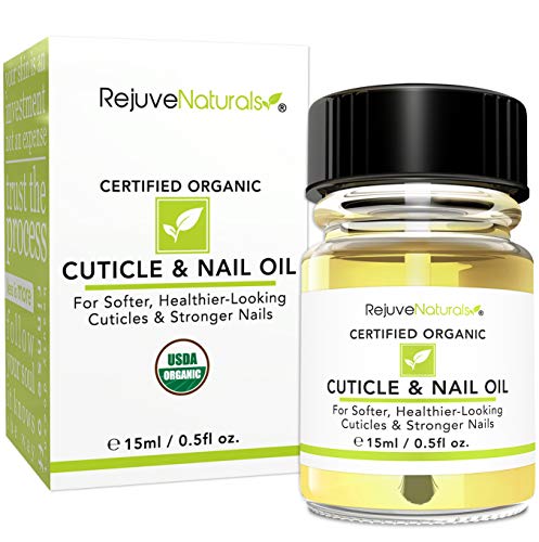 USDA Organic Cuticle Oil for Softer, Healthier Cuticles & Stronger Nails. Moisturizing & Healing Organic Jojoba, Olive, Camellia & Vitamin E Oils. For Peeling Cuticles, Splitting Nails & Cracked Skin.