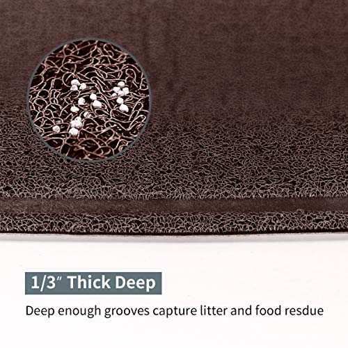 SHUNAI Pet Feeding Mat for Dogs and Cats 24 x 16 Inches Flexible and Waterproof Dog Bowl Mat for Food and Water, Easy to… - Image 4
