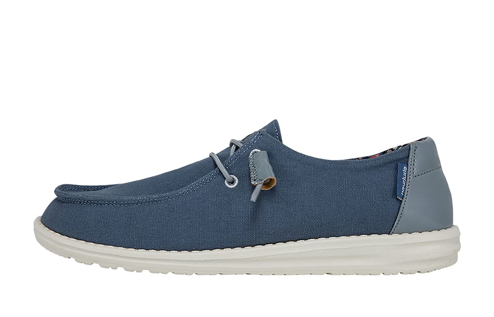 HEYDUDE Women's Wendy Stretch Canvas Slip On Shoes | Easy On Loafer