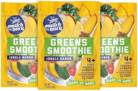 Amazon.com : Switchback Greens Smoothie Powder, Gluten Free Mix for ...