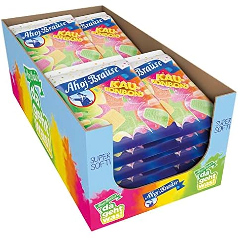 Frigeo Ahoj-Brause Kaubonbons - Brausiger Kauspaß in Den Geschmacksrichtungen Waldmeister, Himbeere, Orange und Zitrone Cover