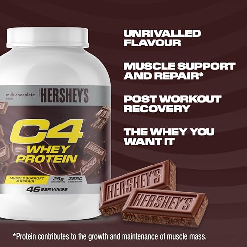 C4 Whey Protein Hershey's Milk Chocolate Cellucor 1600g - 5