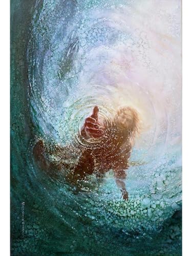 Yimesoy Pósteres De Jesús La Mano De Dios, Pintura En Lienzo De Jesús Cristiano, Dame Tu Mano, Imágenes Artísticas De Pared, Impresiones Para Decoración Del Hogar A3 60X90Cm Sin Marco